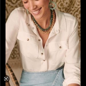 Sezane Davina Shirt Ecru 2